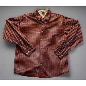 North Face Long Sleeve Button Up Casual Shirt A5 Series Red Plaid Medium JBHS